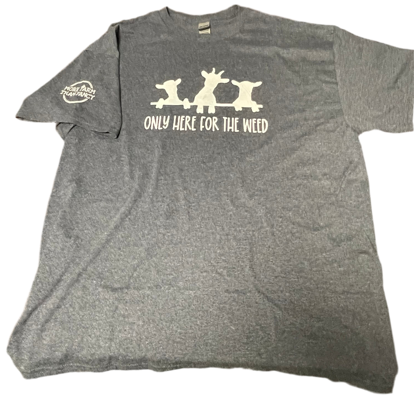 Only Here for the Weed Goat t shirt