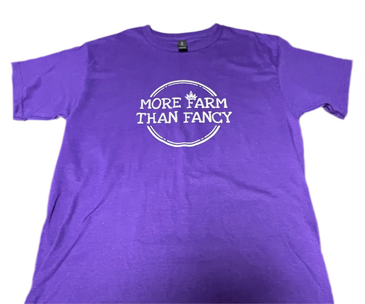 Kids More Farm Than Fancy Logo t Shirt