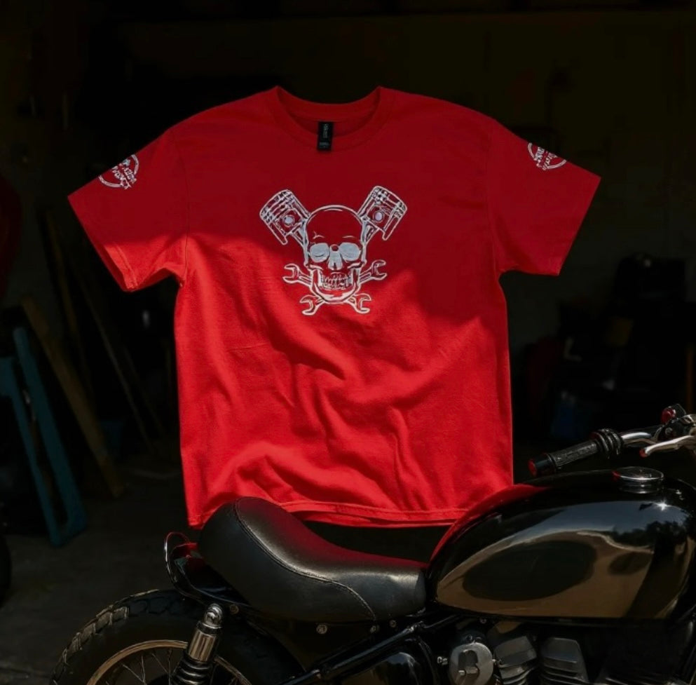 Skull and Pistons T shirt