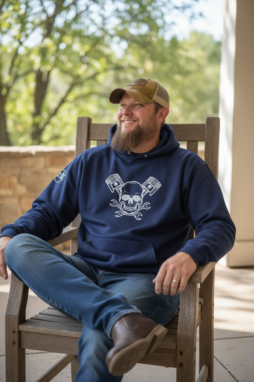 Skull and Pistons Sweatshirt