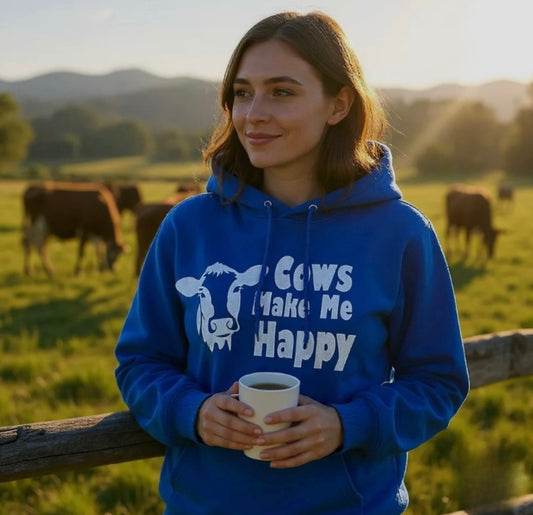 Cows Make Me Happy Sweatshirt