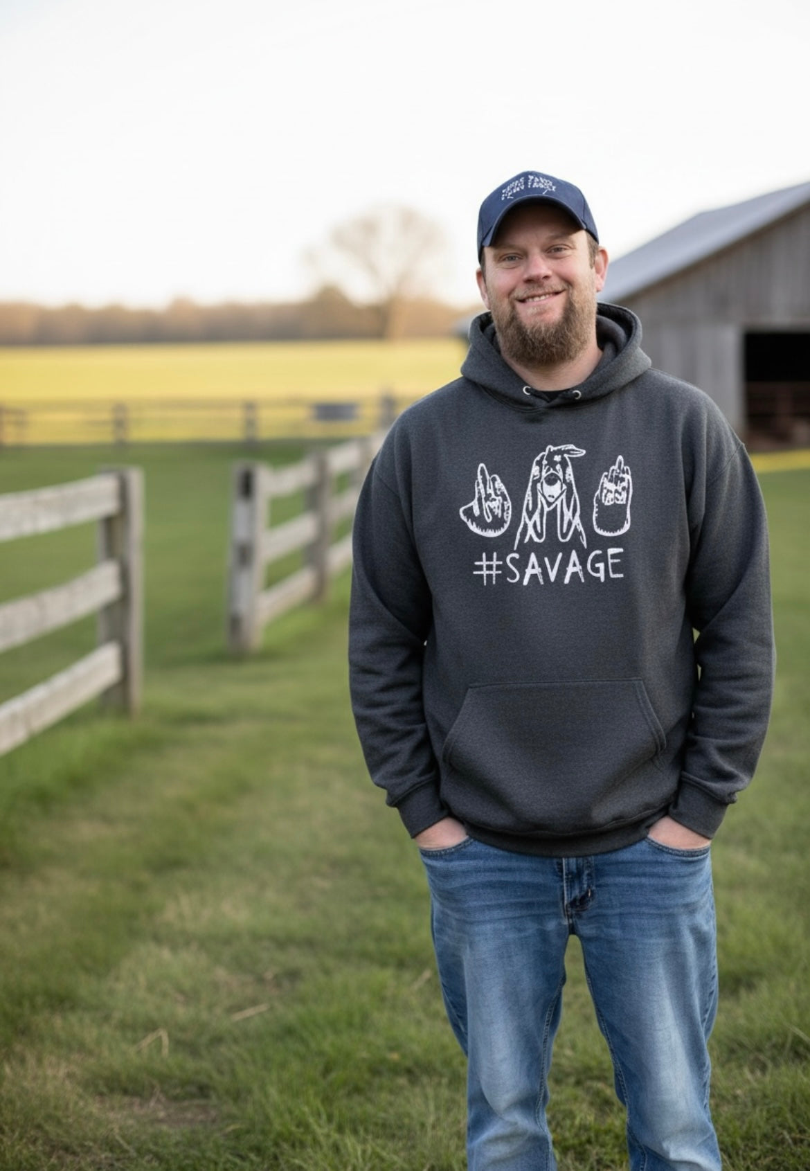 #Savage Chicken hood Sweatshirt