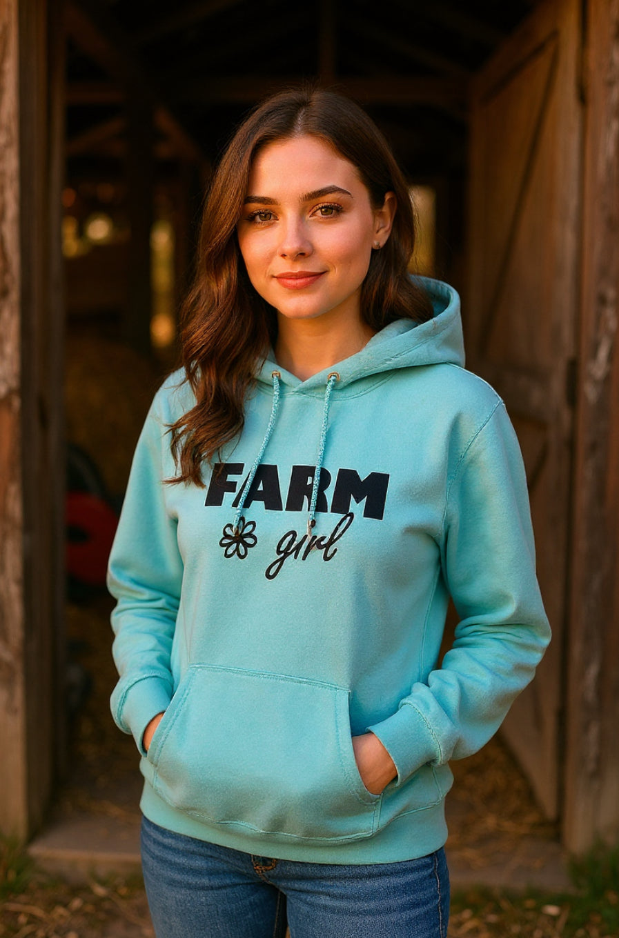 Farm Girl Hooded Sweatshirt