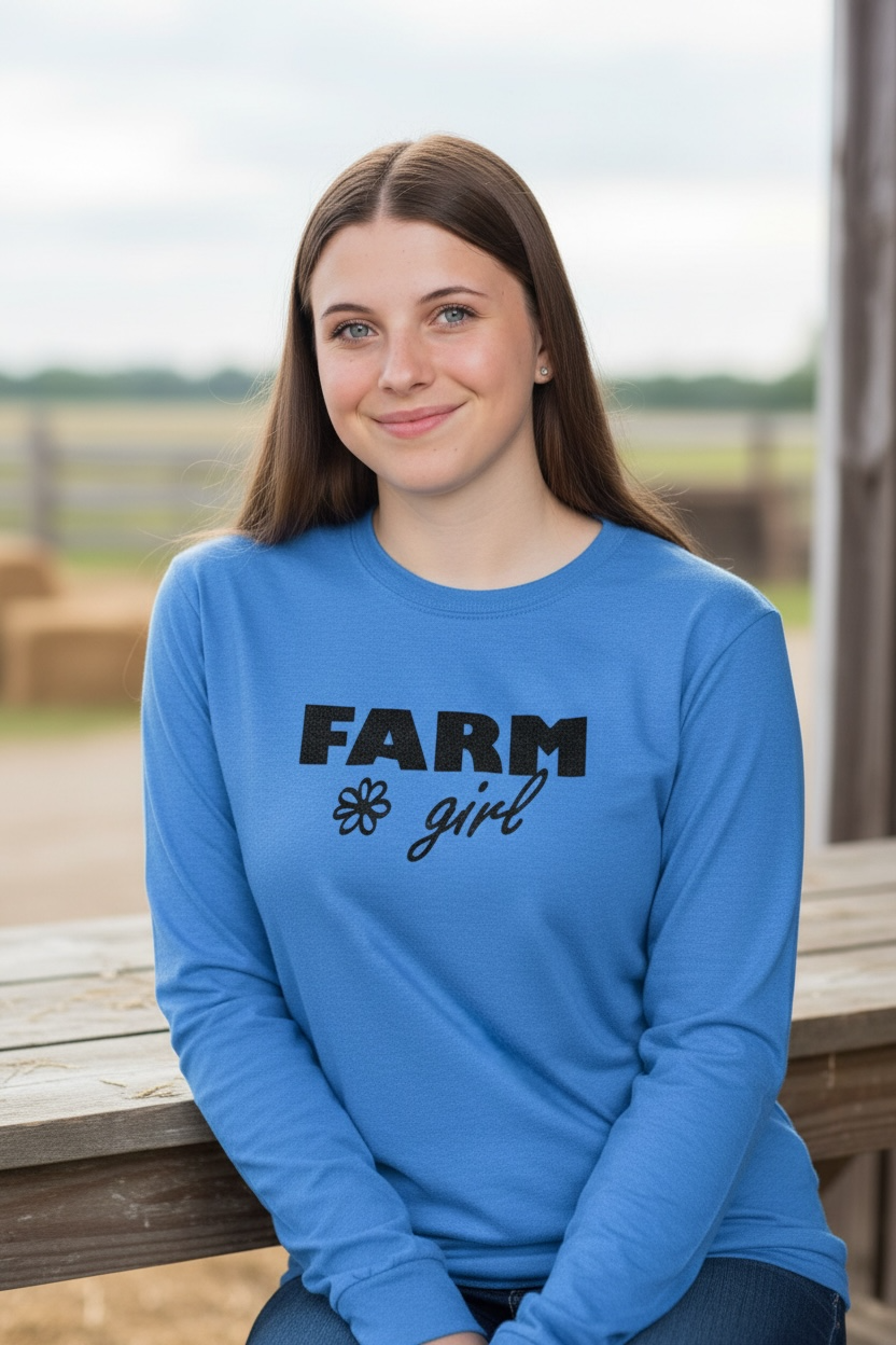 Farm Girl long sleeve t shirt