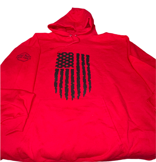 Vertical Flag Hood Sweathshirt