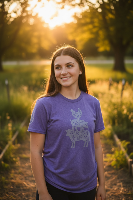 Chicken Pig Cow T shirt