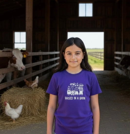 Raised In A Barn kids t shirt
