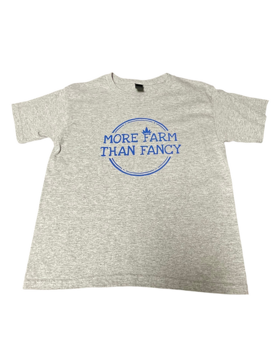 Kids More Farm Than Fancy Logo t Shirt
