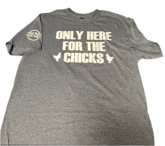 Only Here for the Chicks t shirt